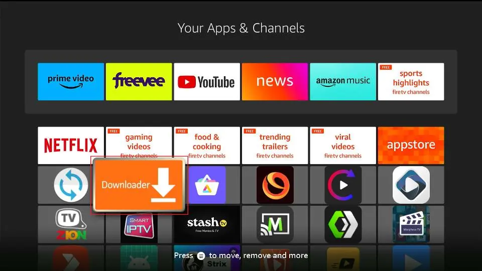 Downloader App on Firestick