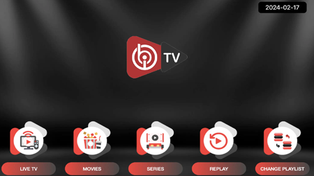 IBO Player Interface on Firestick